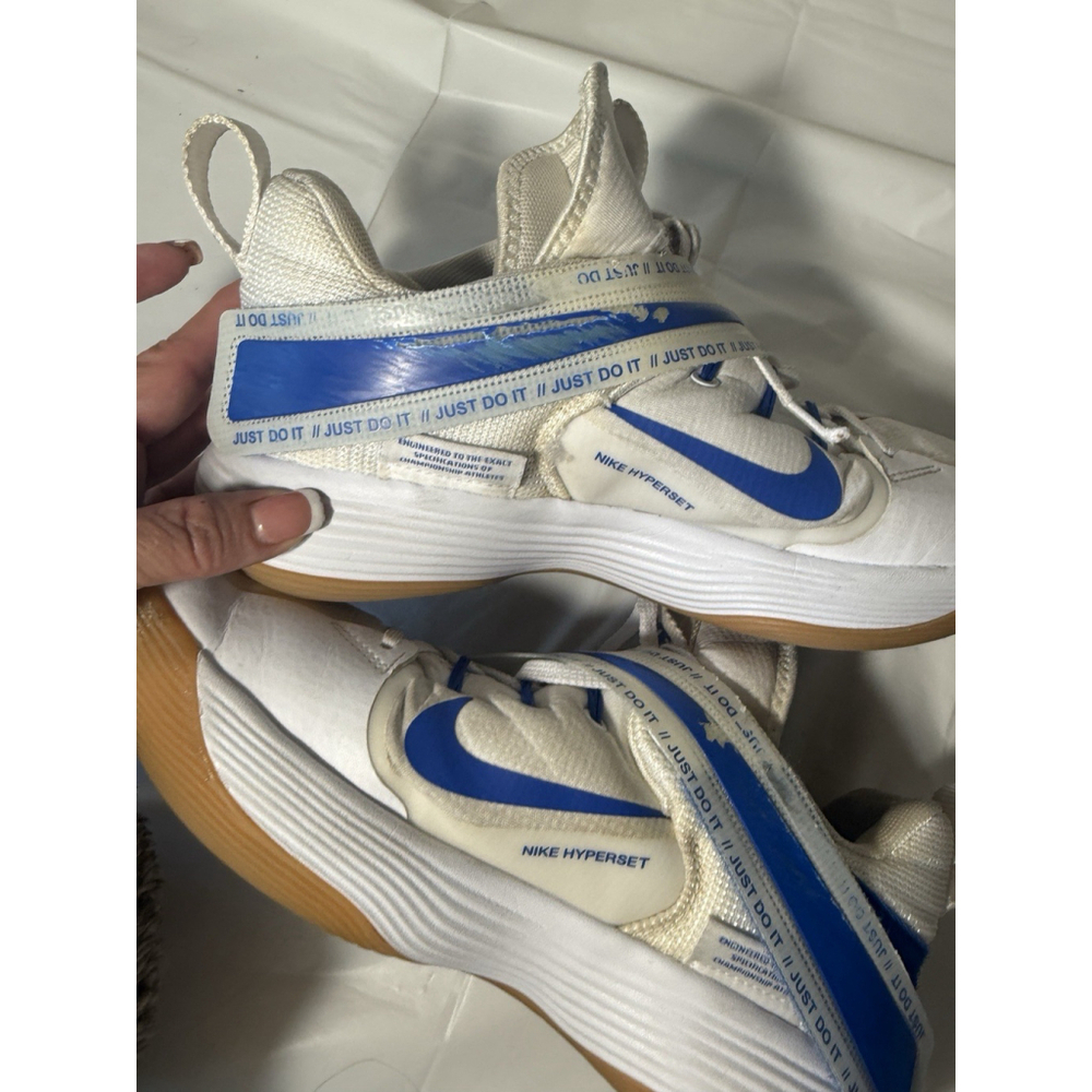 Nike React Hyperset Womens size 9 Sneaker Shoes CI2956 140 White Blue - Picture 2 of 16